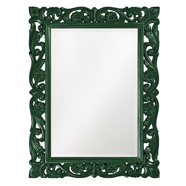 Vinyl Wall Covering Mirrors Mirrors Chateau Mirror - Glossy Hunter Green