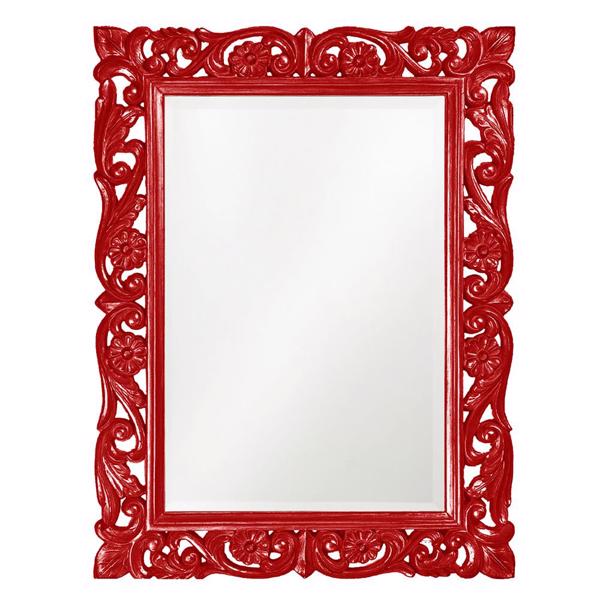 Vinyl Wall Covering Mirrors Mirrors Chateau Mirror - Glossy Red