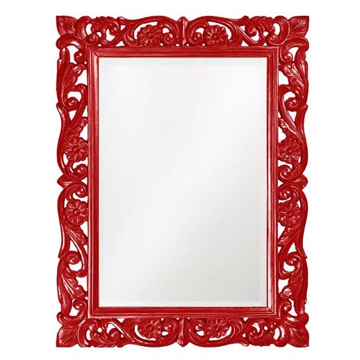  Mirrors Mirrors Chateau Mirror - Glossy Red