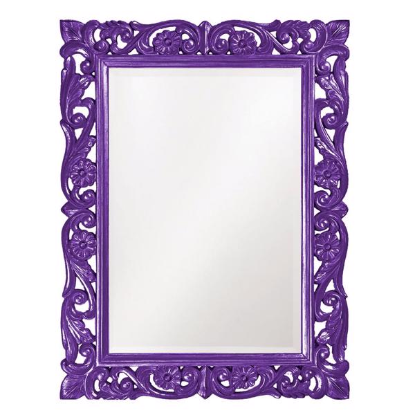 Vinyl Wall Covering Mirrors Mirrors Chateau Mirror - Glossy Royal Purple