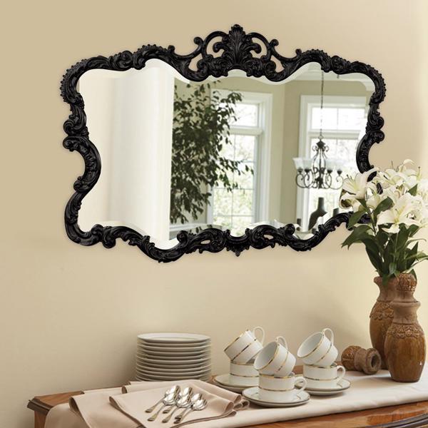 Vinyl Wall Covering Mirrors Mirrors Talida Mirror - Glossy Black