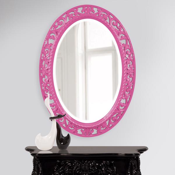 Vinyl Wall Covering Mirrors Mirrors Suzanne Mirror - Glossy Hot Pink