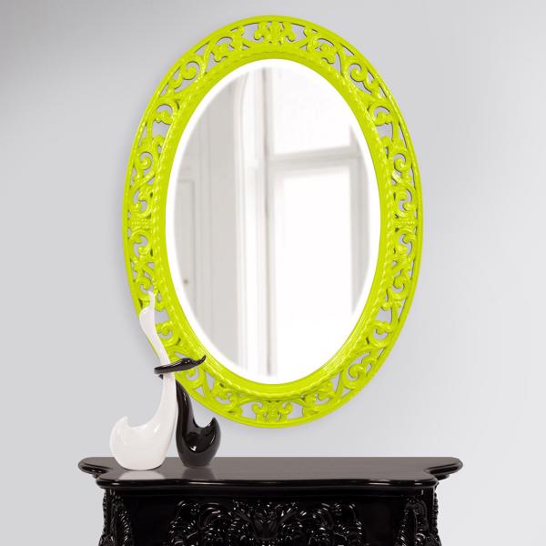 Vinyl Wall Covering Mirrors Mirrors Suzanne Mirror - Glossy Green
