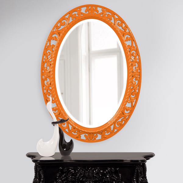 Vinyl Wall Covering Mirrors Mirrors Suzanne Mirror - Glossy Orange