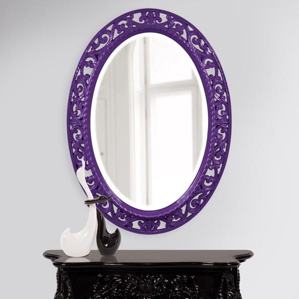 Vinyl Wall Covering Mirrors Mirrors Suzanne Mirror - Glossy Royal Purple