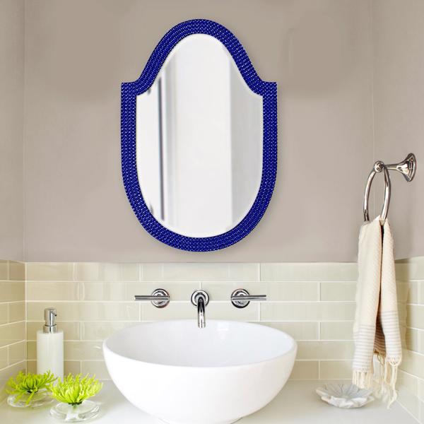 Vinyl Wall Covering Mirrors Mirrors Lancelot Mirror - Glossy Royal Blue