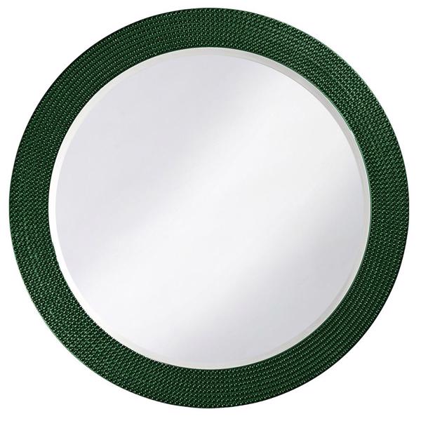 Vinyl Wall Covering Mirrors Mirrors Lancelot Mirror - Glossy Hunter Green