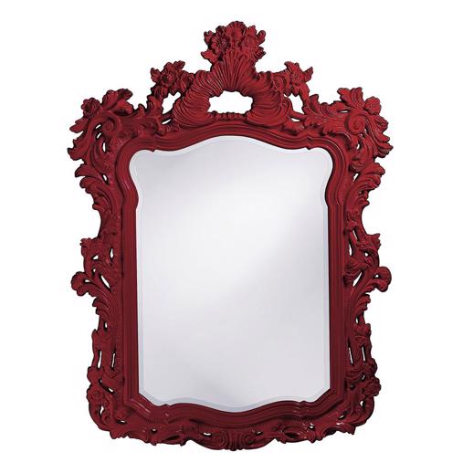  Mirrors Mirrors Turner Mirror - Glossy Burgundy