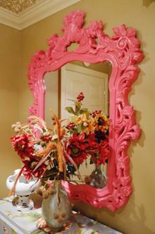 Turner Mirror - Glossy Hot Pink