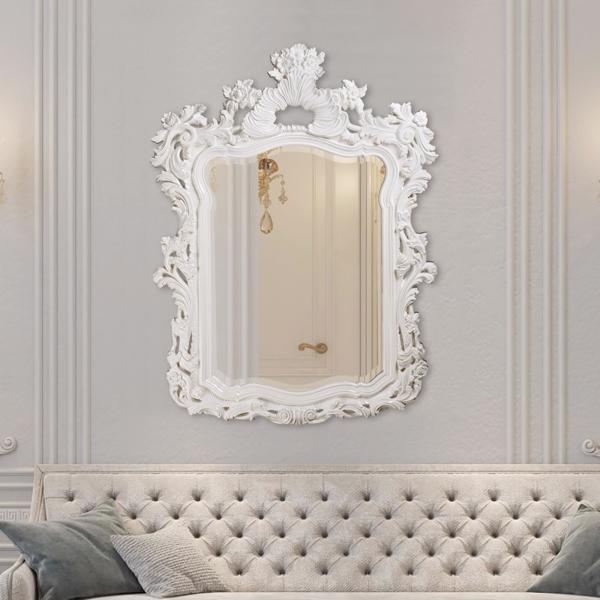 Vinyl Wall Covering Mirrors Mirrors Turner Mirror - Glossy White