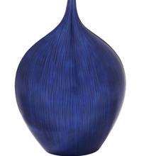 Cobalt Blue Wood Vase - small