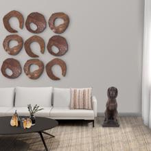 Abstract Wooden Trunk Art Set of 9