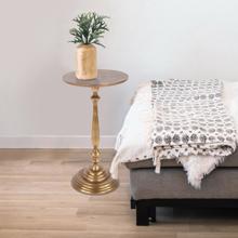 Candlestick Antique Brass Martini Table