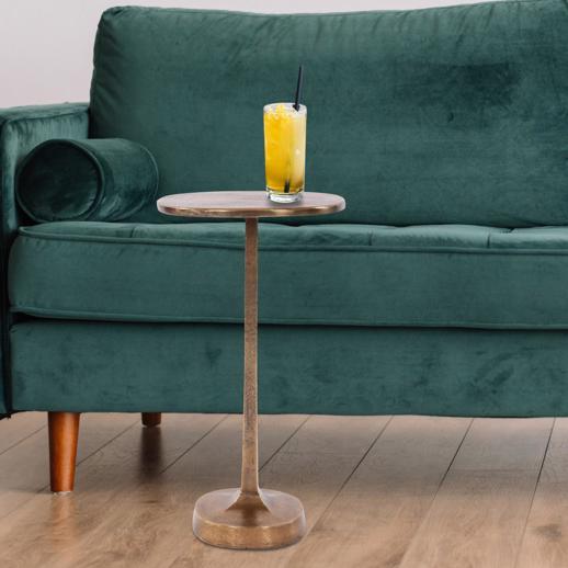  Accent Furniture Accent Furniture Brass Cast Aluminum Martini Table