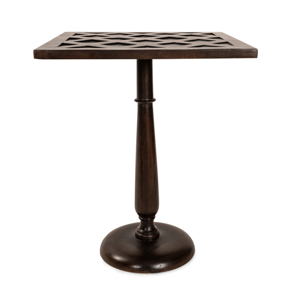 Vinyl Wall Covering Accent Furniture Accent Furniture Dark Lattice Table