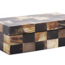 Elias Rectangular Horn Tiled Box