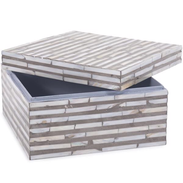 Vinyl Wall Covering Accessories Accessories Julianna Square Mother of Pearl High Box