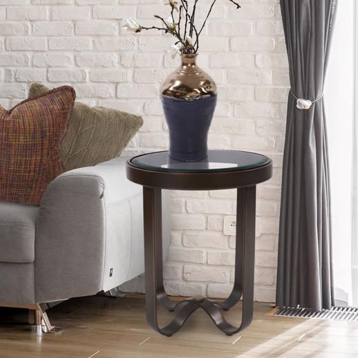  Accent Furniture Accent Furniture Round Metal Side Table