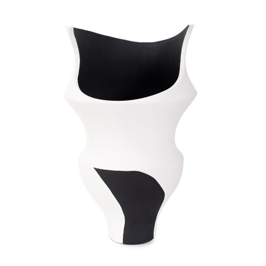  Accessories Accessories Rapsie Black and White Vase- Tall