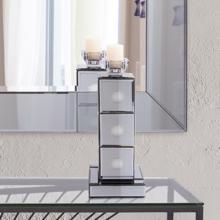 Grigio Mirrored Candle Holder
