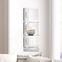 Triplex Mirrored Wall Shelf