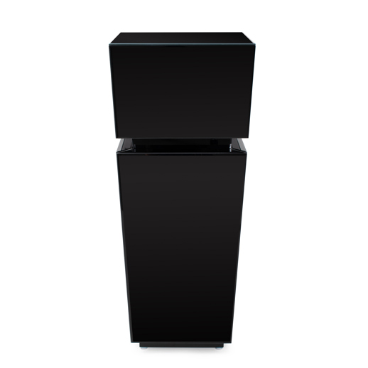  Accent Furniture Accent Furniture Black Mirrored Pedestal Tall