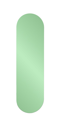 Balducci Oval Emerald Green Mirror Long