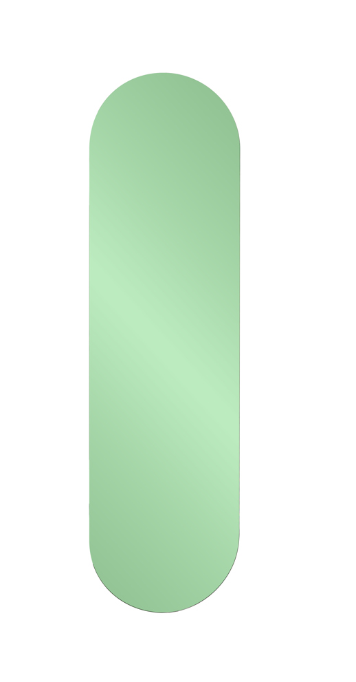  Mirrors Mirrors Balducci Oval Emerald Green Mirror Long
