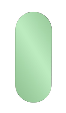Balducci Oval Emerald Green  Mirror Short