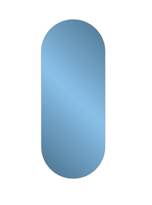 Balducci Oval Sapphire Blue Mirror Short
