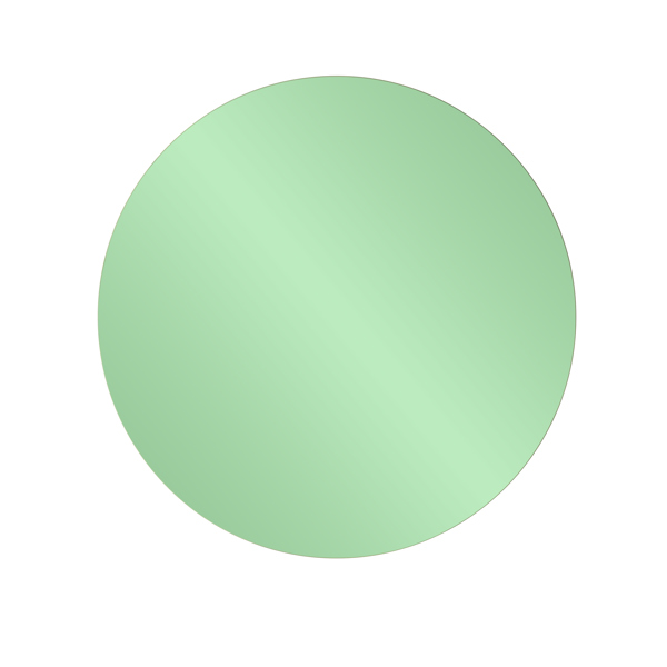 Vinyl Wall Covering Mirrors Mirrors Balducci Round Emerald Green Mirror Small