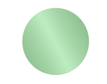 Balducci Round Emerald Green Mirror Large