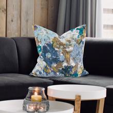 24 x 24 Stanton Turquoise Pillow - Down Insert