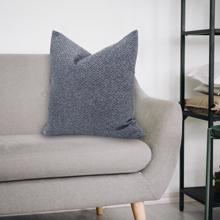 24 x 24 Pillow Panama Indigo  - Poly Insert