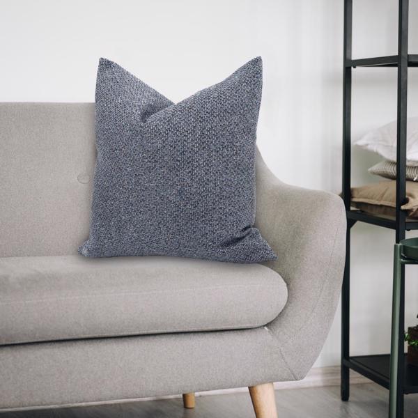 Vinyl Wall Covering Textiles Textiles 24 x 24 Pillow Panama Indigo  - Poly Insert