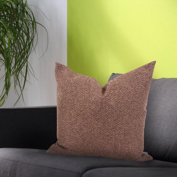 Vinyl Wall Covering Textiles Textiles 24 x 24 Pillow Panama Chocolate  - Poly Insert