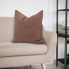 24 x 24 Pillow Panama Chocolate  - Down Insert