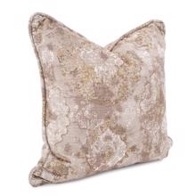 24 x 24 Pillow Baroque Taupe  - Down Insert