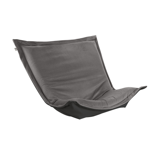  Accent Furniture Accent Furniture Puff Chair Cushion & Cover Qivuit Gray