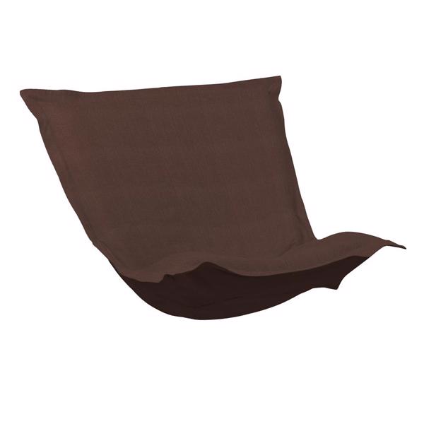 Vinyl Wall Covering Accent Furniture Accent Furniture Puff Chair Cushion Sterling Chocolate (Cushion and