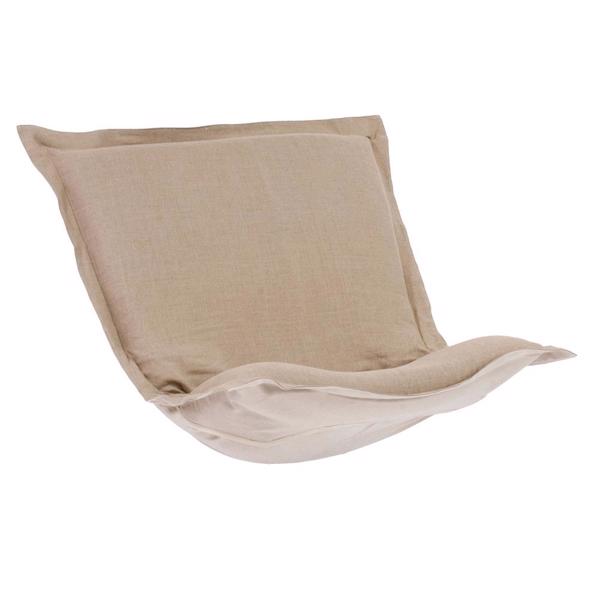 Vinyl Wall Covering Accent Furniture Accent Furniture Puff Chair Cushion Linen Slub Natural (Cushion and