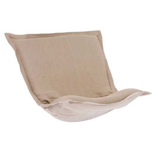  Accent Furniture Accent Furniture Puff Chair Cushion Linen Slub Natural (Cushion and