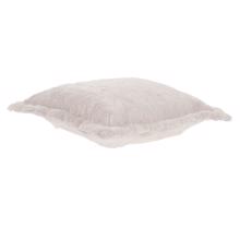 Puff Ottoman Cushion Angora Natural (Cushion and C