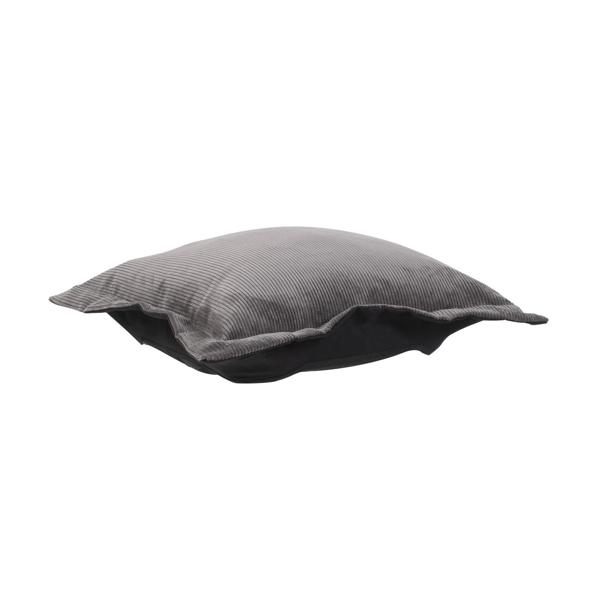 Vinyl Wall Covering Accent Furniture Accent Furniture Puff Ottoman Cover & Cushion Pana Charcoal/Natural