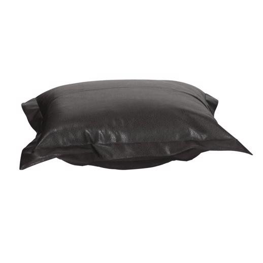  Accent Furniture Accent Furniture Puff Ottoman Cushion Avanti Black (Cushion and Cov