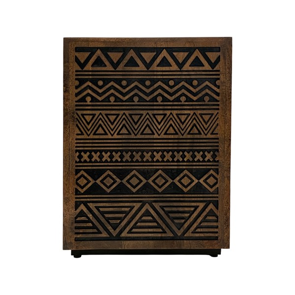 Vinyl Wall Covering Accent Furniture Accent Furniture Aztec Side Table