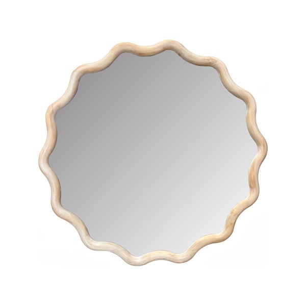 Vinyl Wall Covering Mirrors Mirrors Pine Ripples Round Mirror
