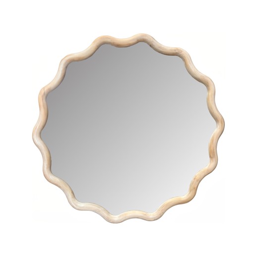 Mirrors Mirrors Pine Ripples Round Mirror