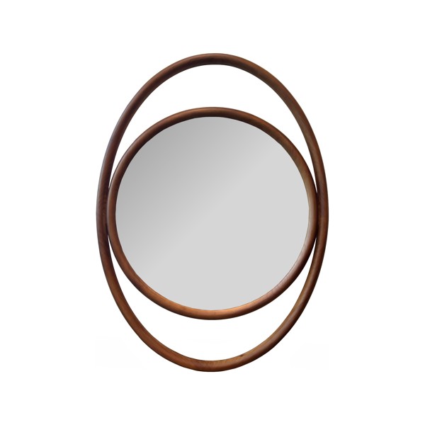 Vinyl Wall Covering Mirrors Mirrors Ocular Oval Wood Mirror