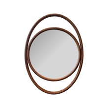 Ocular Oval Wood Mirror